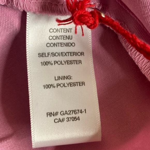 Eva Franco Cara Button Back Satin Top Rosewater Gathered Neck Women’s Large New - Picture 9 of 11